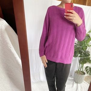 Cj Banks 1x magenta long sleeve shirt